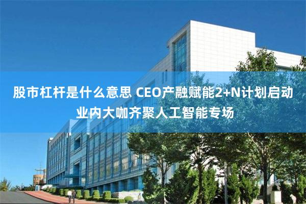 股市杠杆是什么意思 CEO产融赋能2+N计划启动 业内大咖齐聚人工智能专场