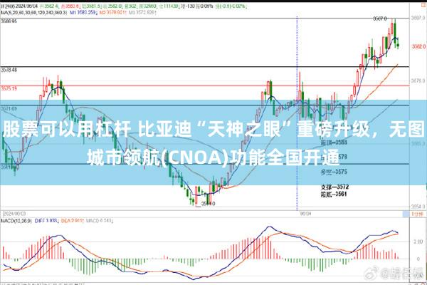 股票可以用杠杆 比亚迪“天神之眼”重磅升级，无图城市领航(CNOA)功能全国开通